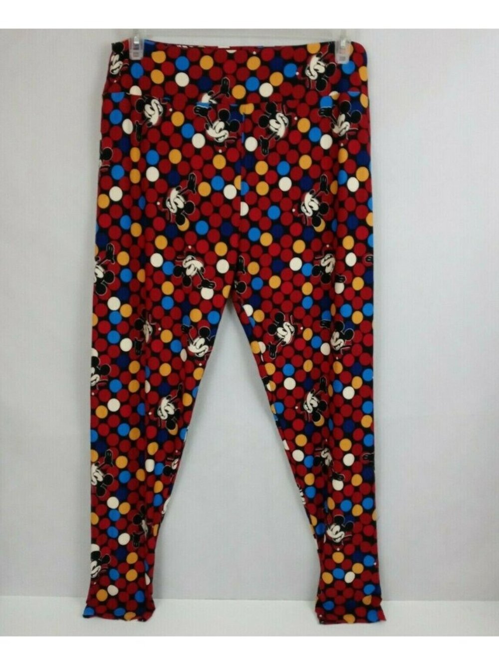 New LuLaRoe Disney Tall & Curvy 2 Leggings With Colorful Circles & Mickey Mouse